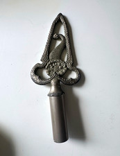 Set of 2 Vintage Masonic Lodge Rod Tops - Junior Deacon & Steward Staff Toppers picture