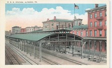 Postcard PA: P.R.R. Station, Altoona, Pennsylvania WB picture
