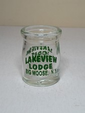 Rare Lakeview Lodge Big Moose NY  Individual Resturant Coffee Creamer Milk picture