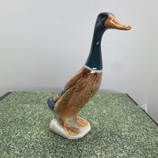 Vintage Beswick England Porcelain Standing Mallard Duck Figurine #756 picture