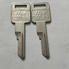 (2) B77 Ilco P1098EV key blanks Fits GM- CHEVY Beretta Corsica 1991-1996 K814 picture