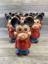 VTG  1960’s Mickey Mouse Bowling Pin Toy Lot Of 10 By Hanna-Barbera Productions picture