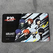 new Round1 Persona 30th Anniversary Collab Club Card round 1 protagonist 30 picture