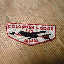 VTG 1960s BSA Colonneh Lodge 137 OA Beaded Patch Flap Houston TX Bird DEADSTOCK picture
