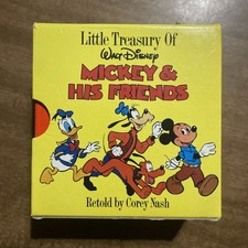 COMPLETE Vintage Little Treasury Walt Disney MICKEY & HIS FRIENDS (1986) 6 Books picture
