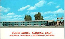 ALTURAS, CA California   DUNES  MOTEL    c1960s  Roadside Modoc County  Postcard picture