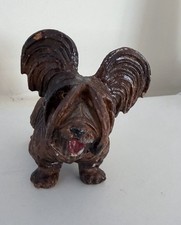 Vintage Hand Carved Anri Italy Terrier Dog Figurine picture