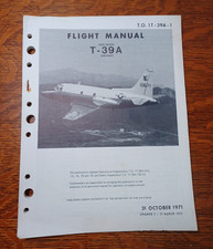 1973 T-39a USAF Jet Airplane Flight Manual T.O. 1T-39A-1 Updated JRR41 picture