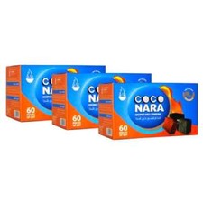 3 Boxes of 60 Piece Coconut Coco Nara Premium Hookah Charcoal Coals picture