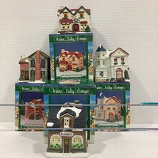Winter Valley Cottages Fine Porcelain Houses Set Of 4 With Lights picture