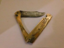 Vintage Marbles Safety Axe Co Gladstone Michigan  Tri Fold Fishing Knife picture