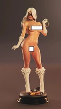 Black Cat Figure 25 Cm Resin Hand Painted 3D Printed Statue Collectible picture
