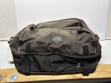 Harley Davidson Three Compartment Black Riding Bag/ Duffle Bag Moto Travel 22x11 picture