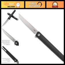 Everyday Carry Folding Knife, Compact Liner Lock Design, Black Blade, EDC Tool picture
