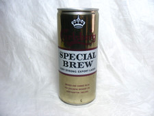 Vintage Steel Beer Can Carlsberg Special Brew Export Lager Beer 16oz Missing Tab picture