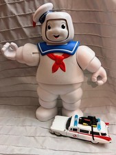 Ghostbusters Face Changing Stay Puft- Playskool Hasbro 2020- w/ Jada Ambulance picture