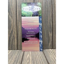 Wind River Cellars Wine Tasting Brochure With Mt. Hood View & Wine List picture