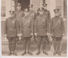 Original 1920s Press Photo New Jersey Police Officers Squad East Orange NJ Vtg picture