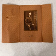 WWI Era Military Soldier Portrait Photograph Kierski Minneapolis Uniform Folder picture