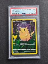PSA 7 PIKACHU 005/025 - 2021 CELEBRATIONS 25TH ANNIVERSARY HOLO - NEAR MINT picture