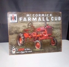 McCormick Farmall Cub, A Cub In Size But A Bear For Work. Tin Metal Sign, 12.5