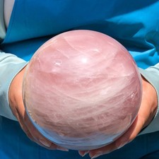 6.9LB Natural Pink Rose Quartz Crystal Sphere Ball Healing Reiki 1118 picture