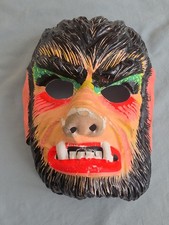 Vintage 1970's WOLFMAN Mask Ben Cooper Halloween Universal Monster NICE picture