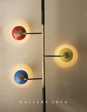 ATOMIC VTG ITALIAN TRIENNALE TENSION POLE LAMP 50S 60S MID CENTURY MODERN BRASS picture