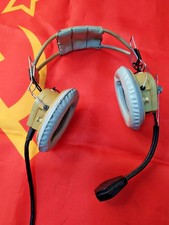 Rare GSH-A-18 USSR Aviation Headset - Soviet Air Force Pilot Equipment - Authent picture