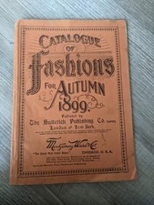 1899 E. Butterick & Co.'s Catalogue for Autumn,  Women Children Patterns picture