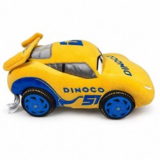 Disney Pixar Cars 3 Cruz Ramirez Dinoco 51 Yellow Blue Race Car Plush Toy picture