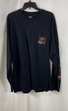 Vintage 2005 Harley-Davidson Detroit Michigan Eagle Pocket Long Sleeve Sz XL picture