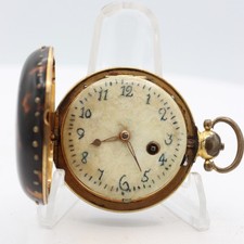 Antique Rich Dorman Sheerness Verge Fusee Hunter Pocket Watch Tortoise Shell picture