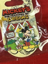 Disney 2007 Mickey's Pin Festival Dreams Huey Duey  Meet Mickey Pin New Sealed picture