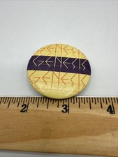 Vintage Genesis Rock Band Logo Pin Button 1.5” Progressive Rock Phil Collins picture
