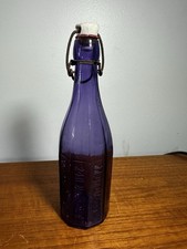 Antique M Di Giacomo Philadelphia Purple Soda Bottle Swing Top 11 Oz Rare picture