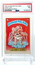 1985 Topps Garbage Pail Kids Series 1 - #23b Leaky Lou - PSA 7 NM picture