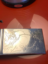 Antique Chinese Export Silver cigarette case with bird and blossom motif picture