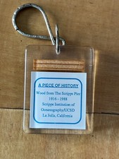 Wood From The Scripps Pier 1916-1988 Key Chain picture