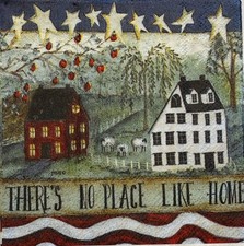 two individual patriotic Home House flag beverage paper napkins decoupage Crafts picture