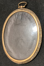 Antique Oval Brass Frame for Miniature Portrait Painting picture
