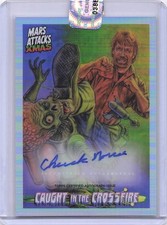 Topps 2026 Mars Attacks Christmas Chuck Norris Auto Card CCA-CN picture