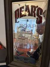 Vintage Pears Soap Advertising Mirror Man Cave Bar Shop Framed -Victorian Design picture