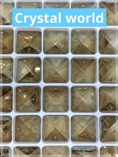 65pcs 22mm Golden Crystal Lots Chandelier Parts Square Prism Lamp Lighting picture