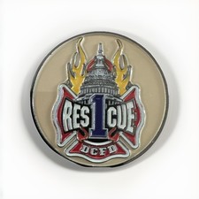 Washington DC Fire Department Rescue 1 Collectible Challenge Coin picture