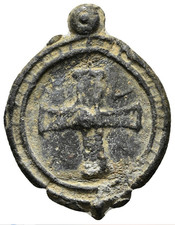 Medieval Lead Pilgrim's Token from the Crusades. Trip to the Holy Land. a3989 picture