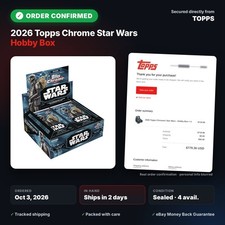 2026 Topps Chrome Star Wars Hobby Box Factory Sealed - IN HAND Ships Fast picture