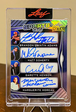 2025 Leaf Metal Mighty Ducks Cast 8 Auto 1/6 SC-1 Adams Moreau Henson SSP picture