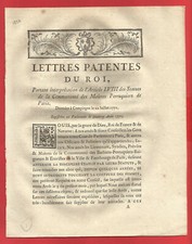 AC59-DECREE 1856-[LETTERS PATENT OF THE KING]-[MASTER BARBERS WIGS]-1771 picture