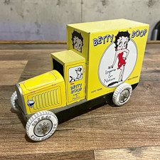 Vintage 1990 Betty Boop Schylling Tin Delivery Truck Toy KFS Fleischer Studios picture